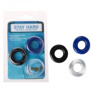 STAY HARD 锁精环 延时必备 增强快感 坚挺硬汉 夫妻共爽弹力十足不紧勒